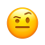 emoji ceja alzada